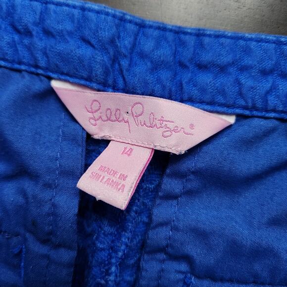 Lilly Pulitzer Magnolia Scalloped Hem Shorts Size 14 - Picture 2 of 4